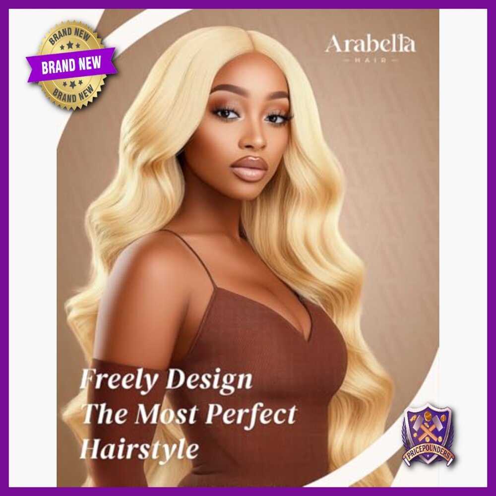 30-Inch Human Hair Lace Front Wig 210% Density Body Wave Pre-Plucked - Picture 2 of 6